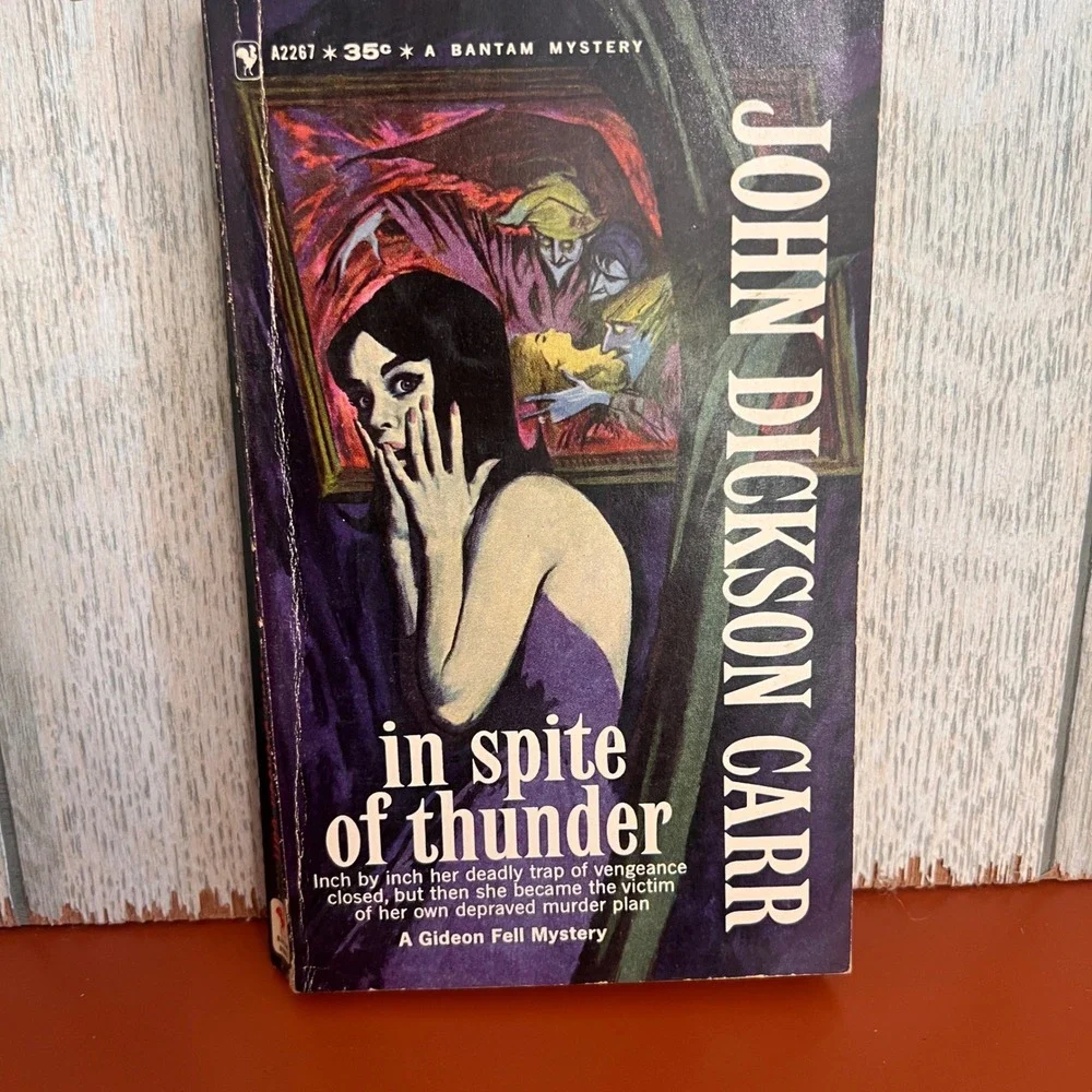 In‎ Spite of Thunder John Dickson Carr Bantam Mystery Vintage 1961 Paperback